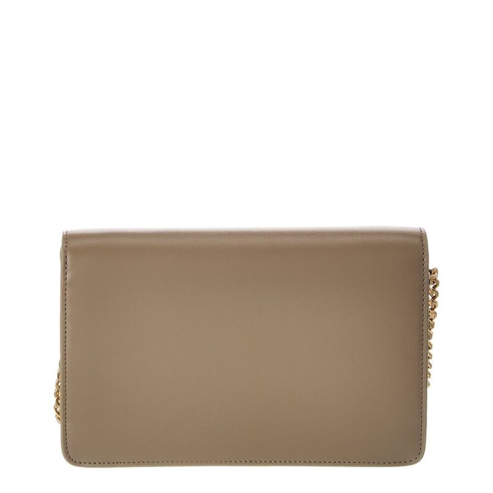 Celine Triomphe Leather Wallet On Chain, Brown - Picture 2 of 3